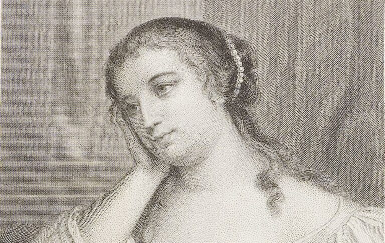 Madame de Lafayette, first author of the psychological novel.