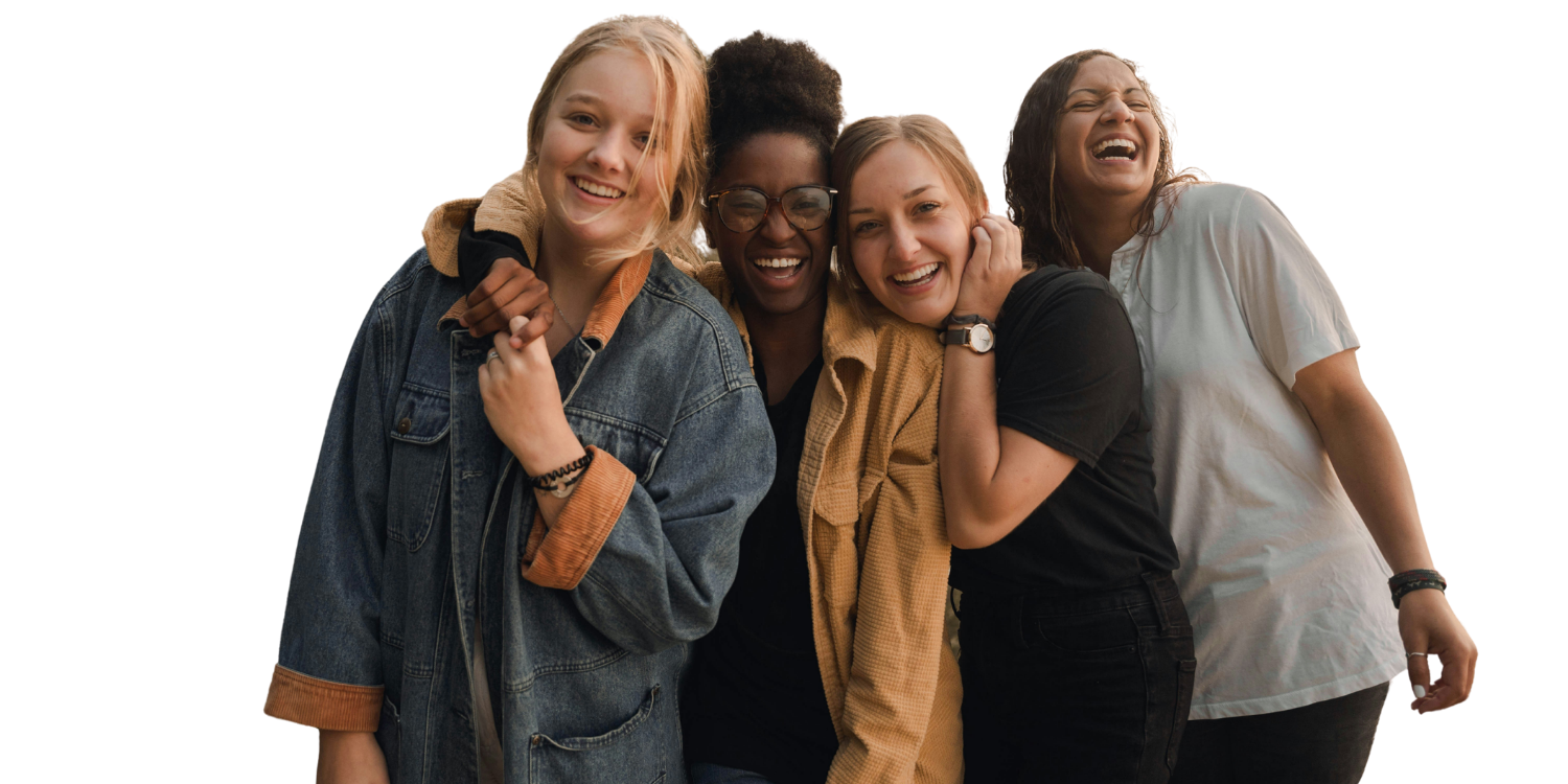 Action for parents wishing to address sexism in their child's school - image of 4 girlfriends