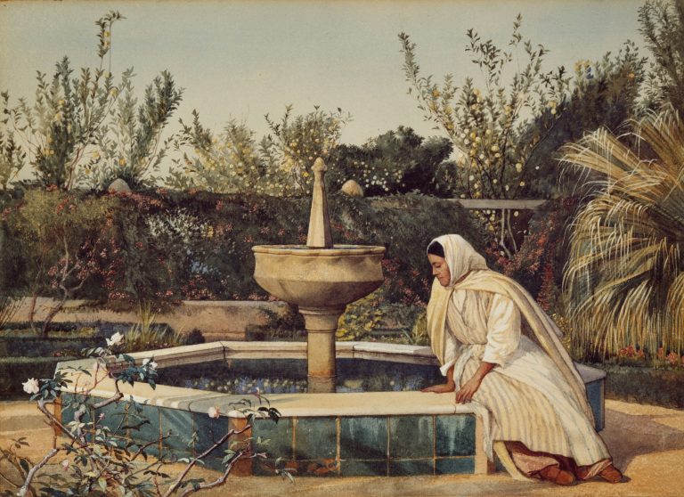 Women's history in the KS3 History Curriculum - painting of a woman by a fountain